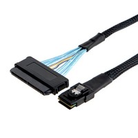 Adaptec miniSAS Internal 36pin (SFF-8087) Male to SAS 32pin (SFF-8484) Female 75cm Cable