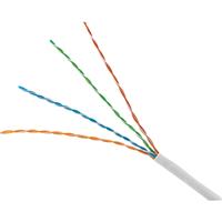 RJ45 Cat6 23/4PR CMR/FT4 Solid White Per Foot