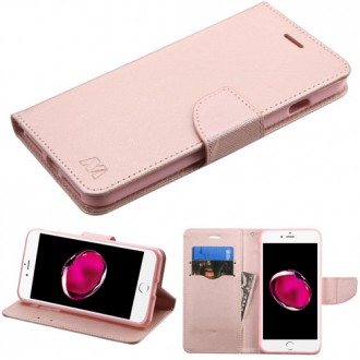 iPhone 7 Plus Case Rose Gold MyJacket wallet w/card slot