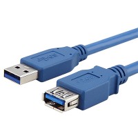 USB 3.0 Extension A-A M/F 6' Blue Cable