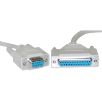 Modem Null DB9F/DB25F 6' Cable