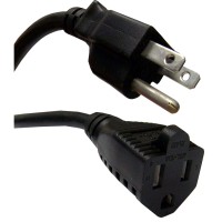 Power Extension 3-Prong 15' Cable
