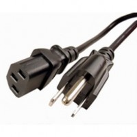 Power Cord PC 3-Pin NEMA 5-15P to IEC-C13 6' HQ Cable