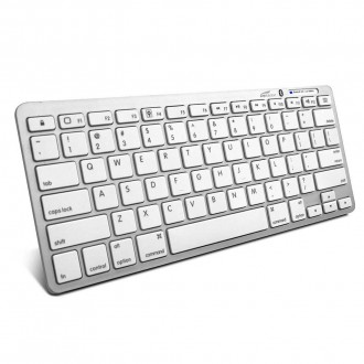 Mini White Bluetooth 2.0 Keyboard