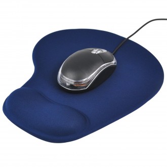 Mouse Pad with Jelly Wrist Rest Blue Mouse Accessory
