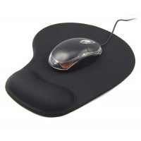 Mouse Pad with Jelly Wrist Rest Black