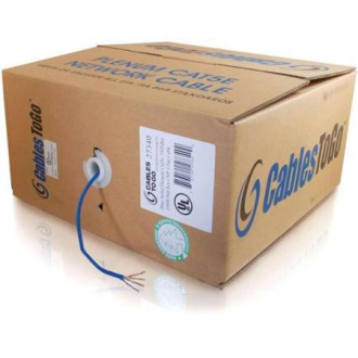 RJ45 UTP Cat5e Blue Solid CSA Bulk Per Foot Network Cable