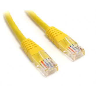 RJ45 UTP Cat5e Stranded Yellow 15' Network Cable