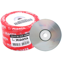 CD-R RiDATA White Inkjet 52X 80Min 50pcs Media