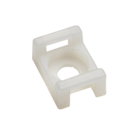 Cable Management Tie Mount White Saddle Type 15*10*7mm (100 pcs/bag)