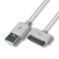 iPhone/iPod USB 30pin White 10' Cable