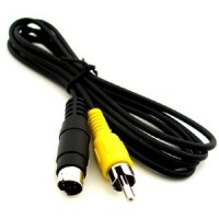 S-Video Adaptor MD4 Male/RCA Male 5' Cable
