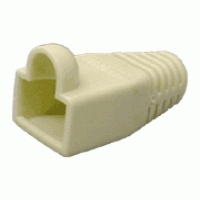 RJ45 Round Boot Beige Network Connector