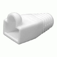 RJ45 Round Boot White Network Connector