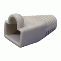 RJ45 Round Boot Grey Network Connector