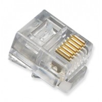 RJ12 6P6C Connector for Flat Stranded Cable Network Connector