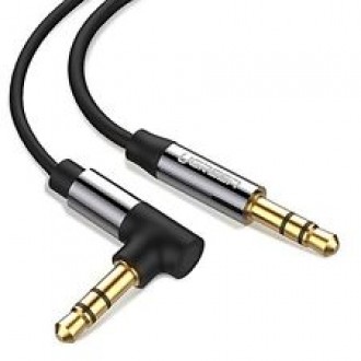 AUX 3.5mm M/M Right-Angle Heavy Duty 3' (Audio/Stereo)